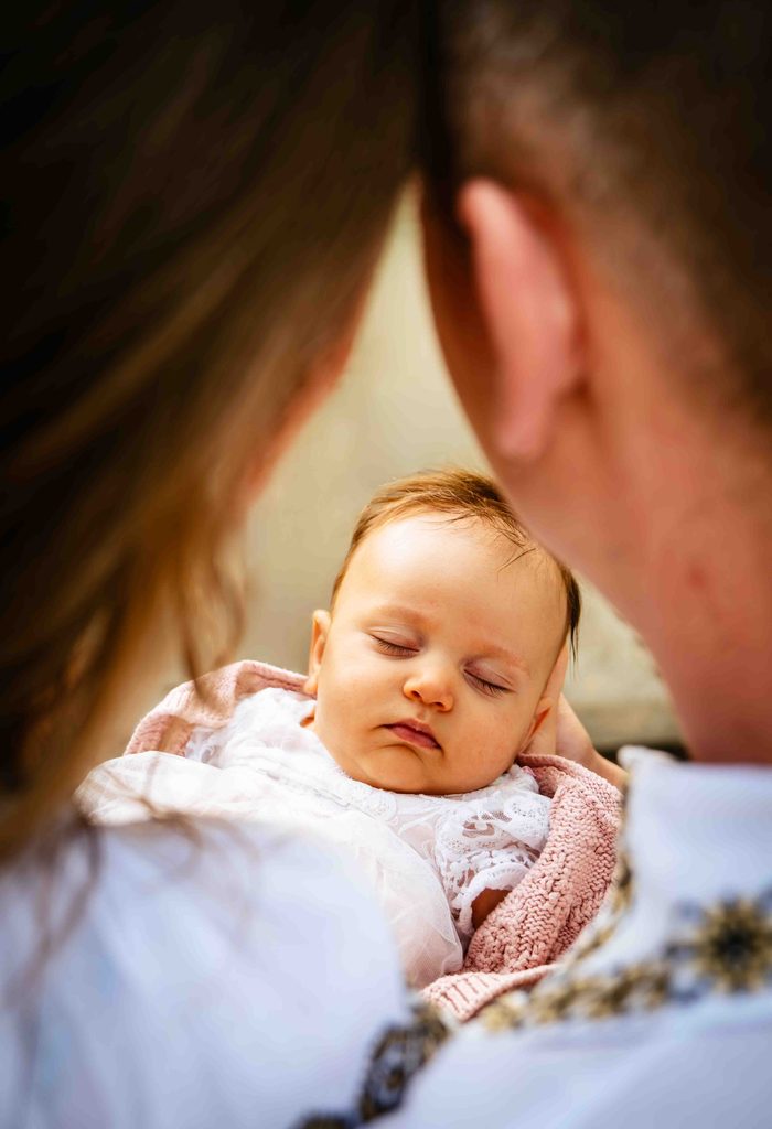 Orthodox baptism photography in Northampton and London by Marius Tarusi